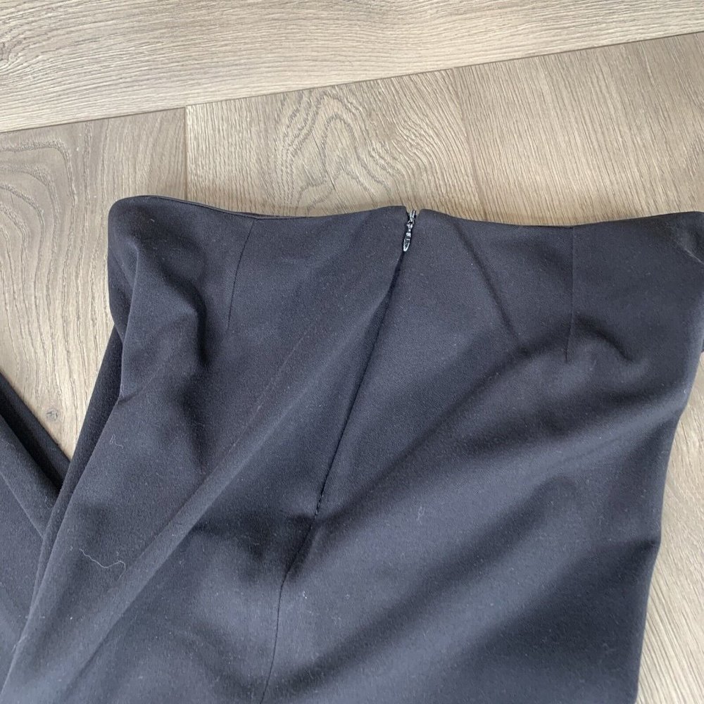 Travel Smith Pants Womens Size 8 Black Slacks Hidden Hip Zip Button Close Pleats - Picture 5 of 8